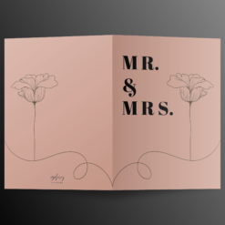 Mr. en Mrs. Huwelijkskaart 2