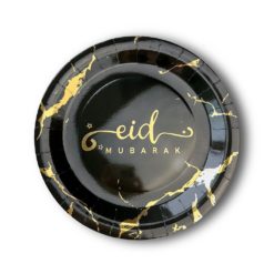 Eid Mubarak Borden zwart marmer 10 stuks